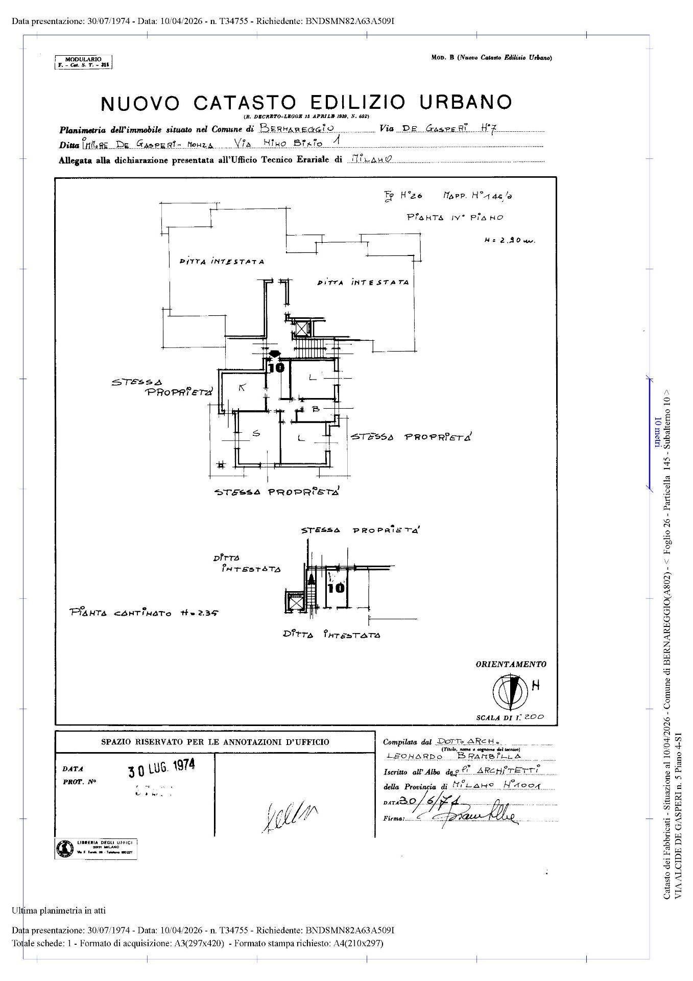 Foto 38 - Trilocale alcide de gasperi
 
5, Bernareggio - planimetria 1