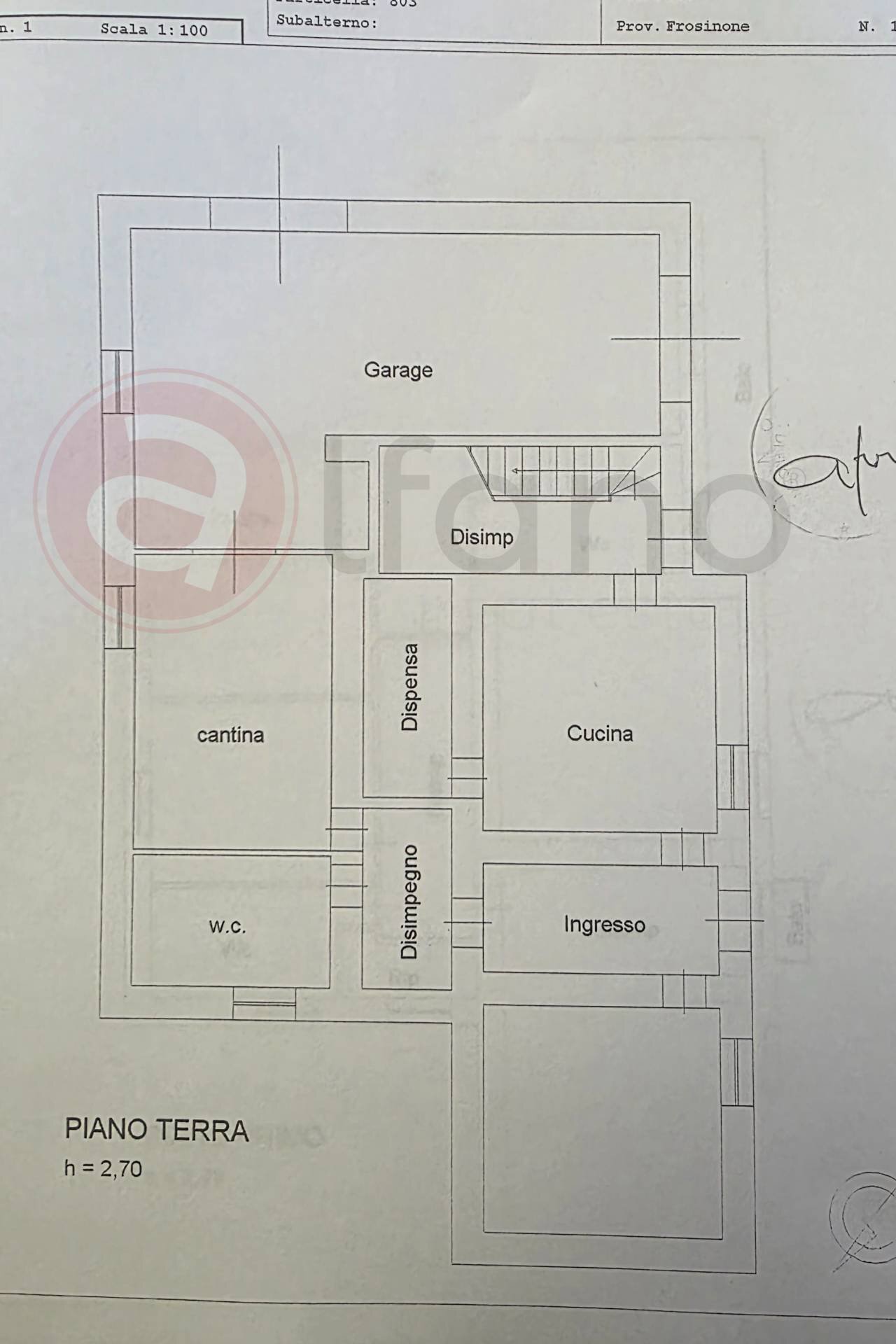 Foto 77 - Villa Via Napoleone, Fontana Liri - planimetria 1