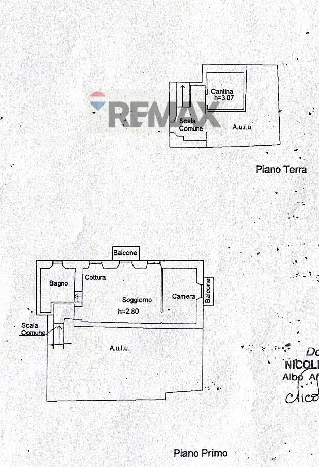Pianta 2D - Bilocale Castelveccana - planimetria 1