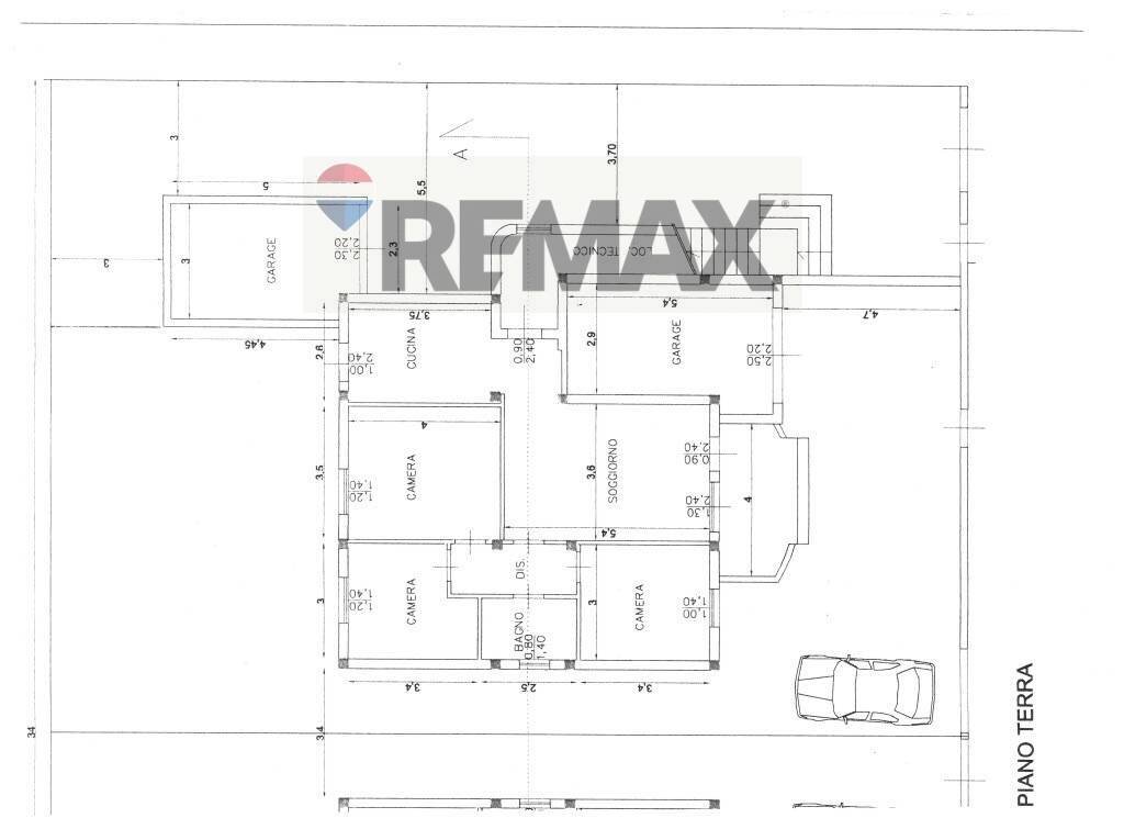 Pianta 2D - Casa indipendente Cecina - planimetria 1