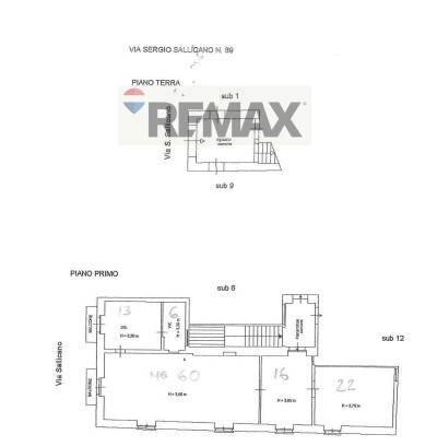 Pianta 2D - Two-room apartment Via Sergio Sallicano
 
69, Noto - floor plans 1