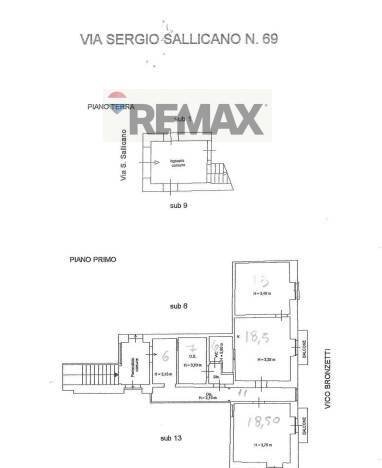 Pianta 2D - Three-room apartment Via Sergio Sallicano
 
69, Noto - floor plans 1