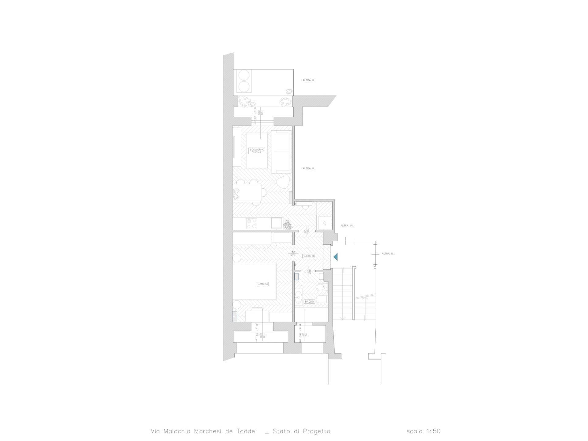 Foto 25 - Bilocale Via Malachia Marchesi De Taddei
 
16, Milano - planimetria 1
