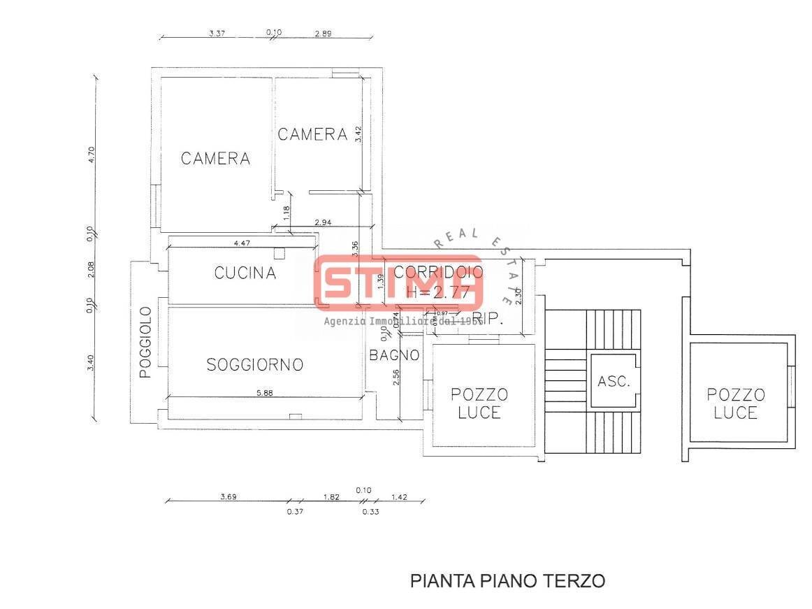 Foto 54 - Quadrilocale Treviso - planimetria 1