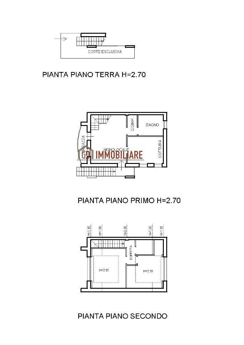 Foto 26 - Trilocale Via Ludovico Boschieri
 
90, Crocetta del Montello - planimetria 1