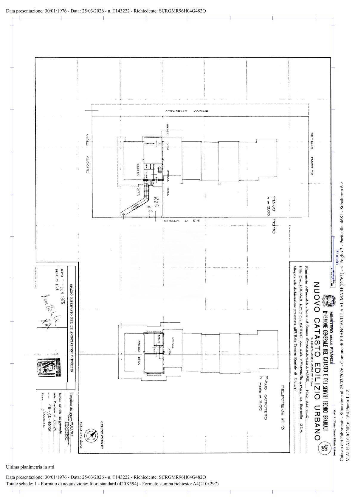 Foto 45 - Villa a Schiera Via Sinello, Francavilla al Mare - planimetria 1