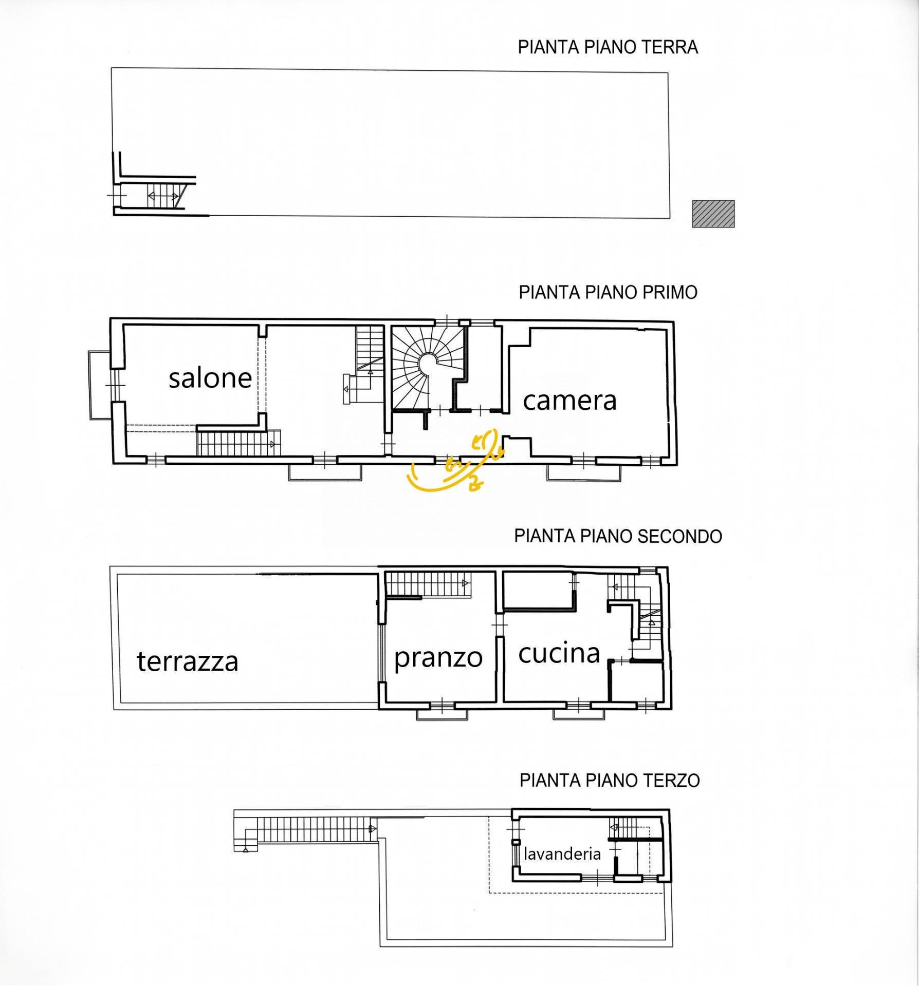 Palazzo - Appartamento Via Giuseppe di Vagno, Mola di Bari - planimetria 1