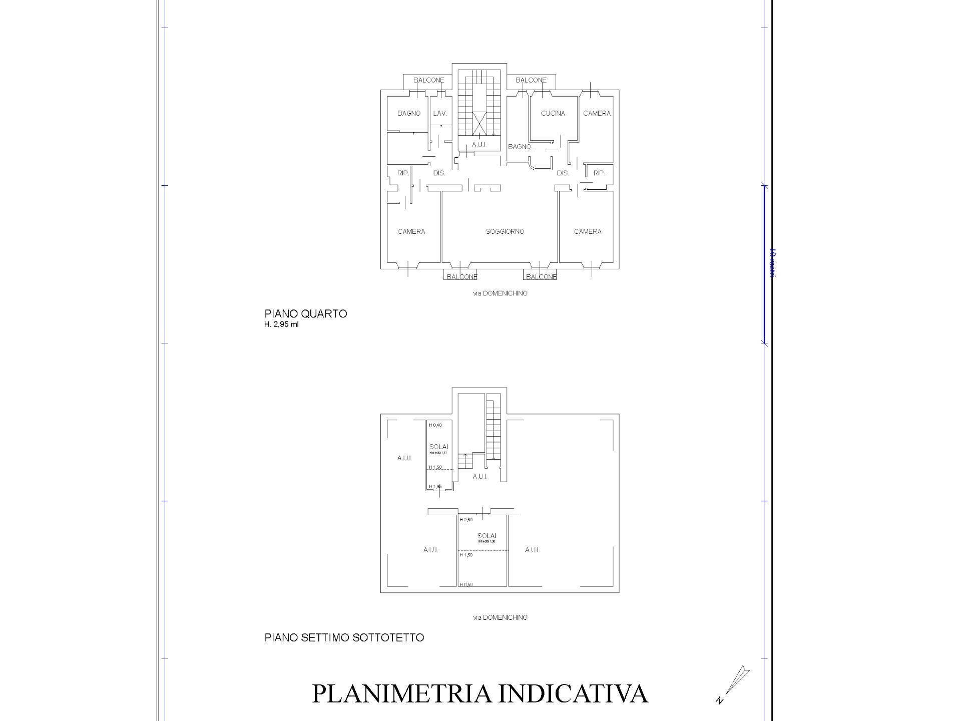 Foto 20 - Appartamento Via Domenichino
 
47, Milano - planimetria 1