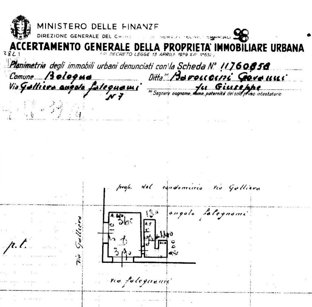 Shop via de' Falegnami, 7, Bologna (neighborhood Centro Storico) - floor plans 1