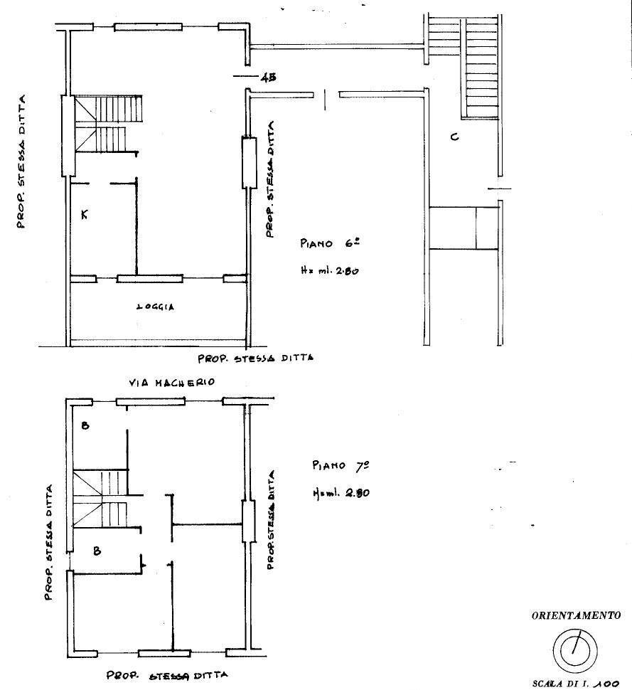 Quadrilocale via Busto Arsizio, 15, Roma - planimetria 1