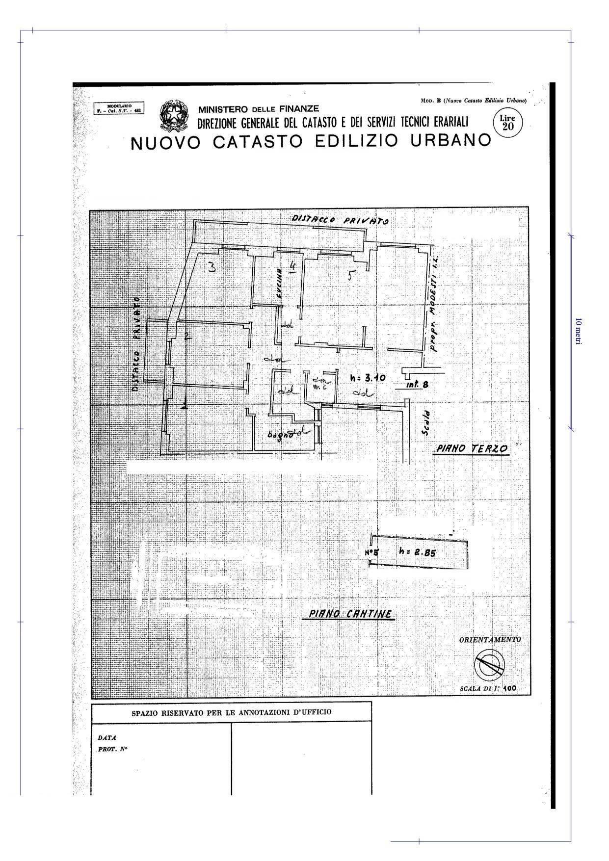 Foto 21 - Quadrilocale Via Lorenzo Bonincontri, Roma - planimetria 1