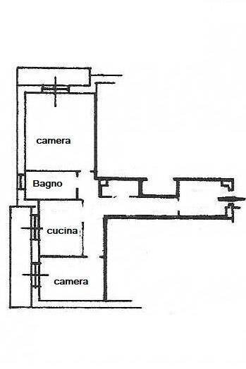 Bilocale via Bartolomeo Carrea, 3, Genova (zona Sampierdarena) - planimetria 1