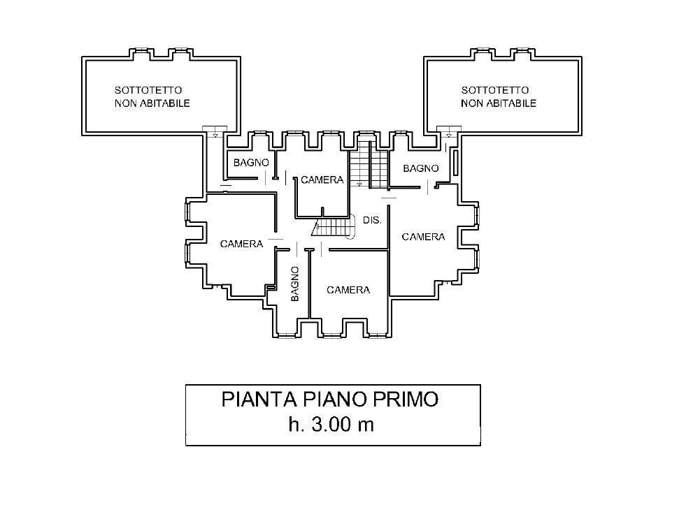 Villa via Lunga, San Mauro Torinese - planimetria 1