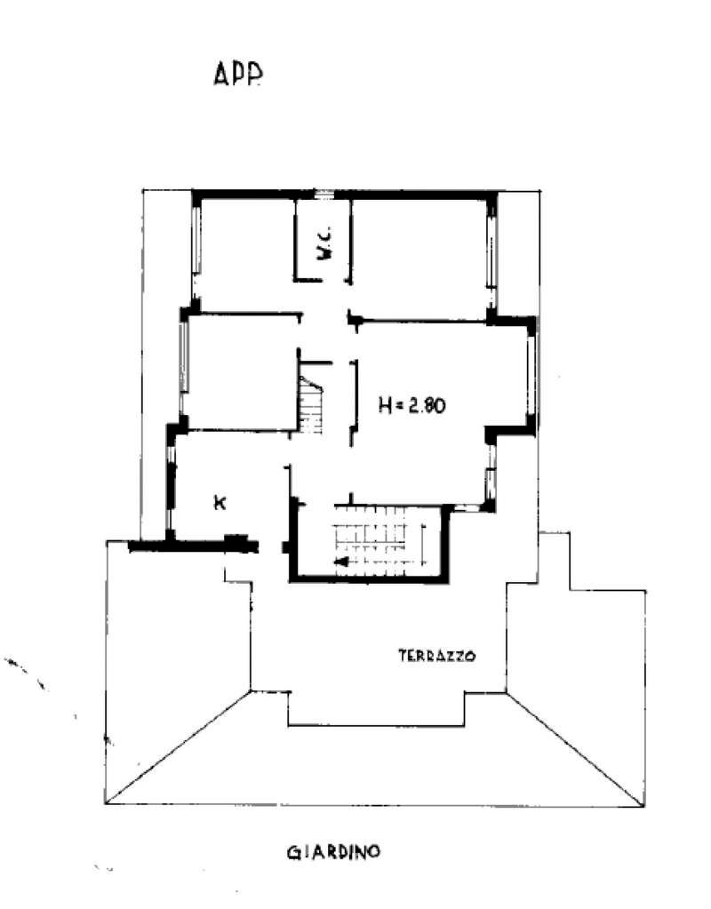 appartamento piano 3 - Attico via Polanesi, Sori - planimetria 1