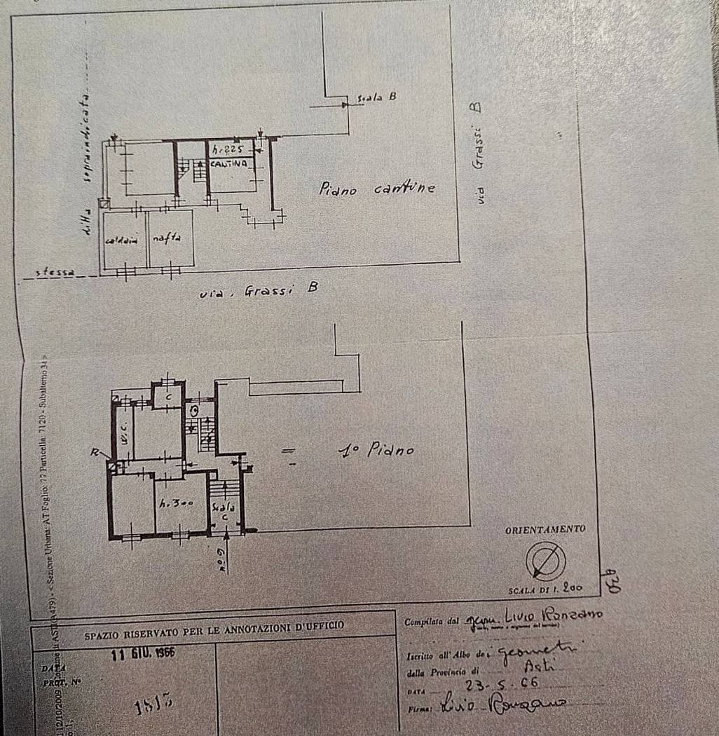 Trilocale via Ettore Piccinini, 1, Asti - planimetria 1