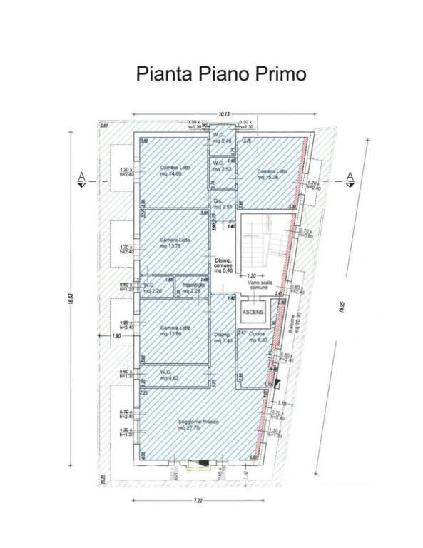 Planimetria - Stabile - Palazzo via Plava, 12, Bellaria-Igea Marina - foto 3