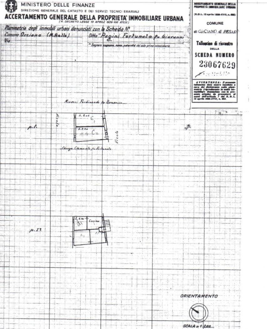 Appartamento via Montebello, 24, Terre Roveresche - planimetria 1