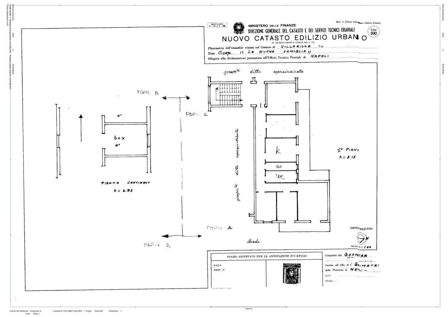 Appartamento via Sacerdote Giovanni Giuseppe Pirozzi, Villaricca - planimetria 1