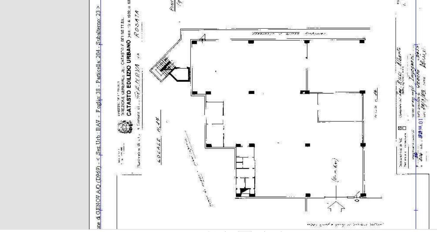 Capannone via Augusto Pedullà, Genova (zona Molassana) - planimetria 1