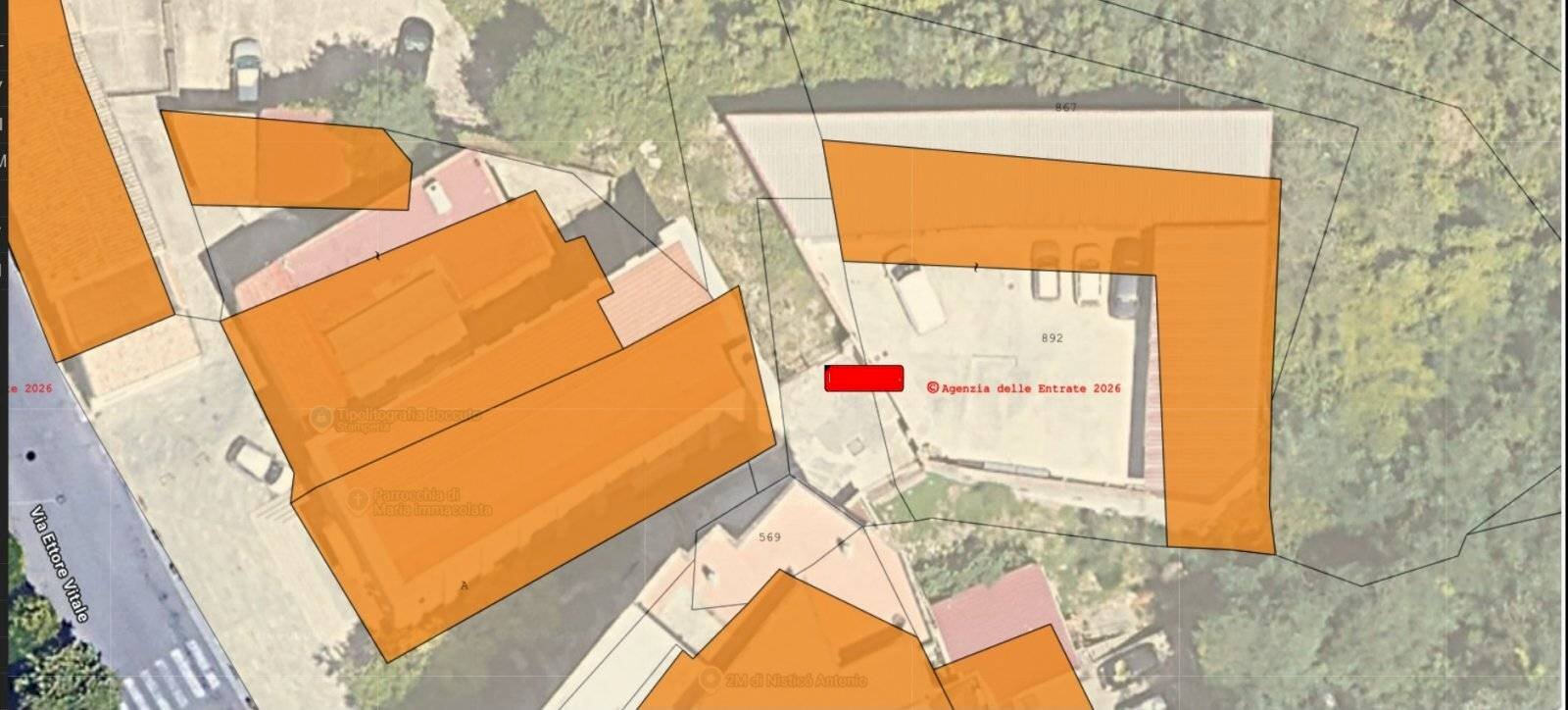 Terreno agricolo via Ettore Vitale, Catanzaro - planimetria 1