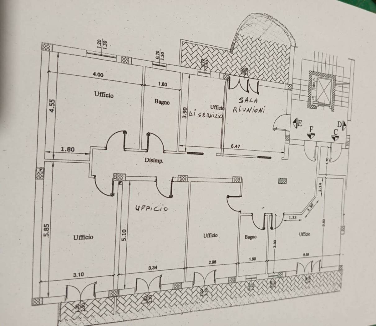 Ufficio via Ada Cudazzo, 12, Lecce - planimetria 1