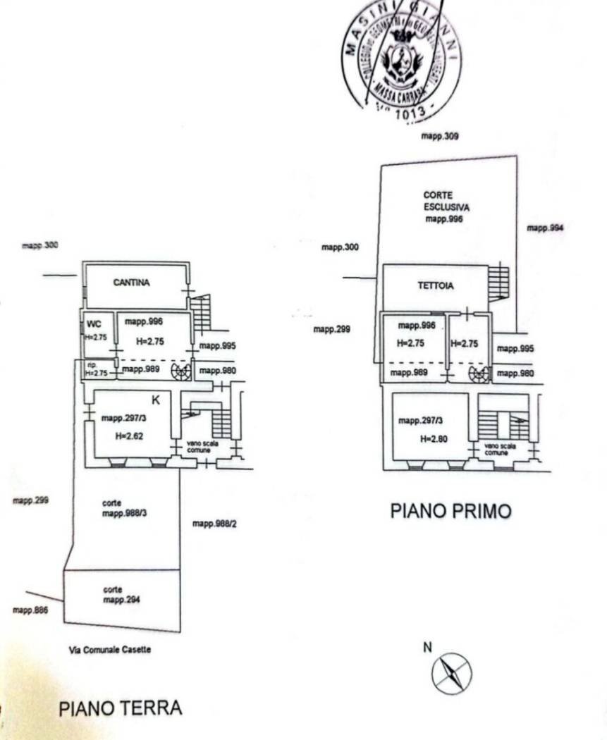 Rustic strada Comunale delle Casette, 51, Massa - floor plans 1