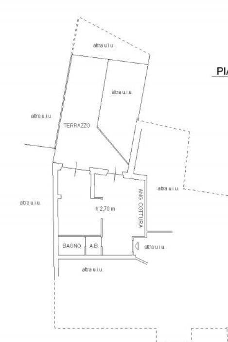 Bilocale via Vittorio Alfieri, Castiglione Falletto - planimetria 1