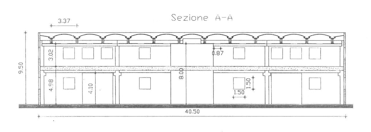 sezione 1.jpg - Locale Commerciale Spinetoli - planimetria 1