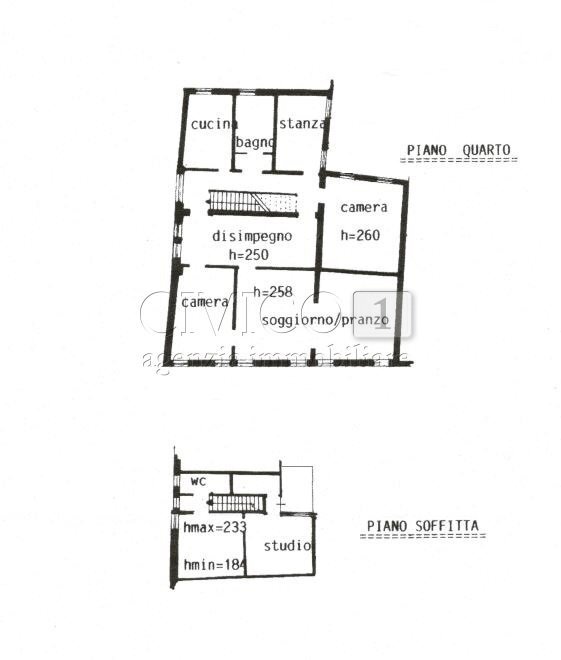 planimetria - Appartamento Riva del Vin, Venezia (zona San Polo) - planimetria 1