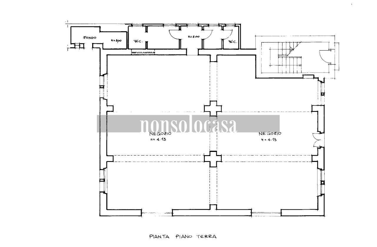PLANIMETRIA - Locale Commerciale Via Alessandro Manzoni 220, Perugia - planimetria 1