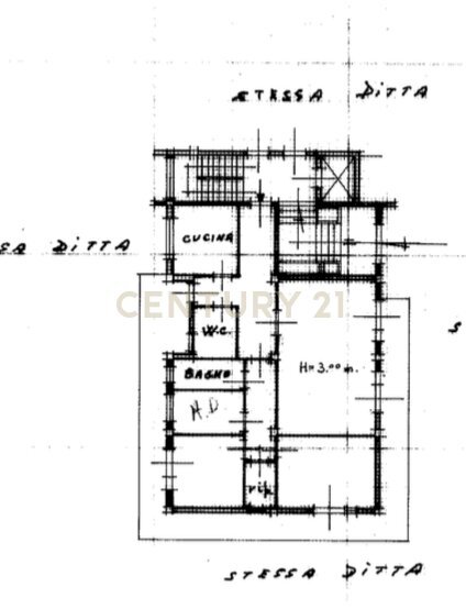 PLANIMETRIA VIA PRETI2.png - Appartamento Via Mattia Preti 2, Siracusa - planimetria 1