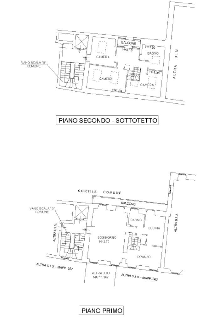 Four-room apartment Vicolo pusterla, Corbetta - floor plans 1