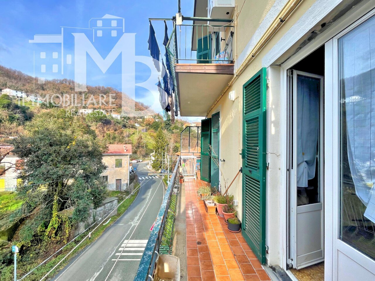 balcone - Appartamento Frazione Pannesi 53, Lumarzo - foto 2