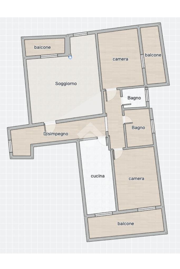Quadrilocale Via guglielmo bilancioni, Rimini - planimetria 1