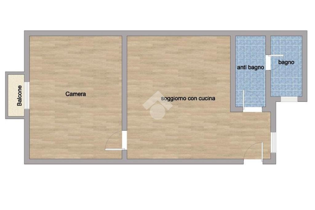 Bilocale Piazza Tito Minniti, Milano (zona Isola) - planimetria 1