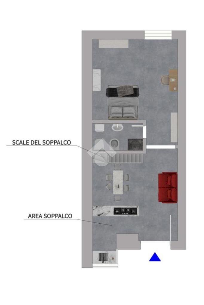 Bilocale Via Vigevano, Milano (zona Porta Genova) - planimetria 1