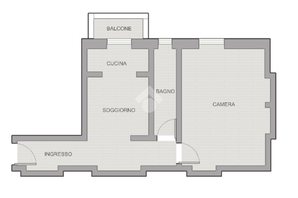 Bilocale Via alfredo catalani, Milano (zona Casoretto) - planimetria 1