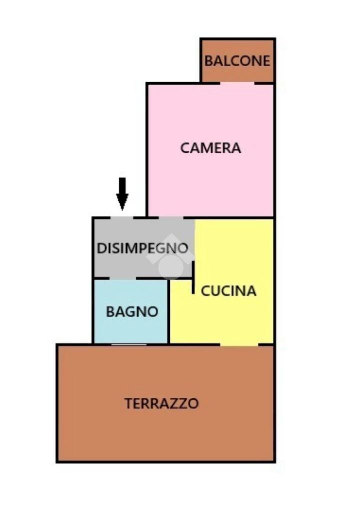 Bilocale Via Montanaro, Torino (zona Barriera Milano) - planimetria 1