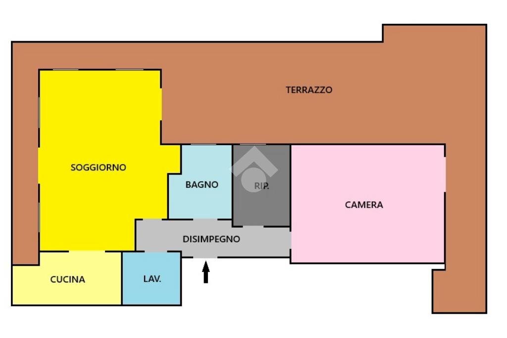 Trilocale Via Montanaro, Torino (zona Barriera Milano) - planimetria 1