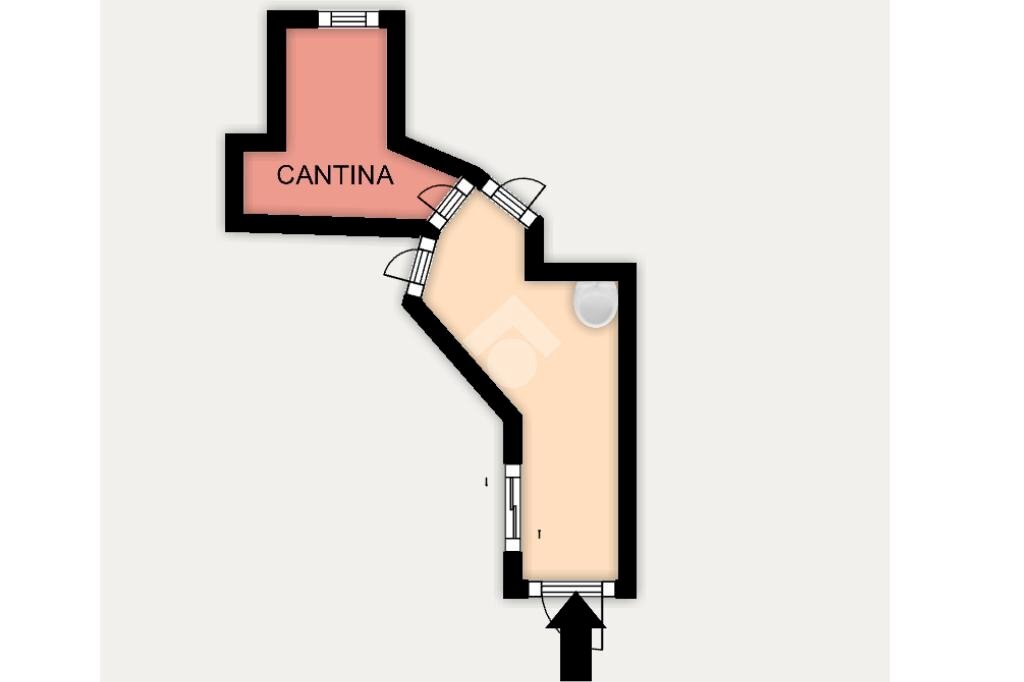 Monolocale Via Imperiale, Genova (zona San Fruttuoso) - planimetria 1