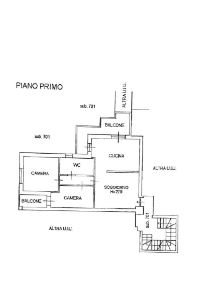 Trilocale Via ticino, Vittuone - planimetria 1