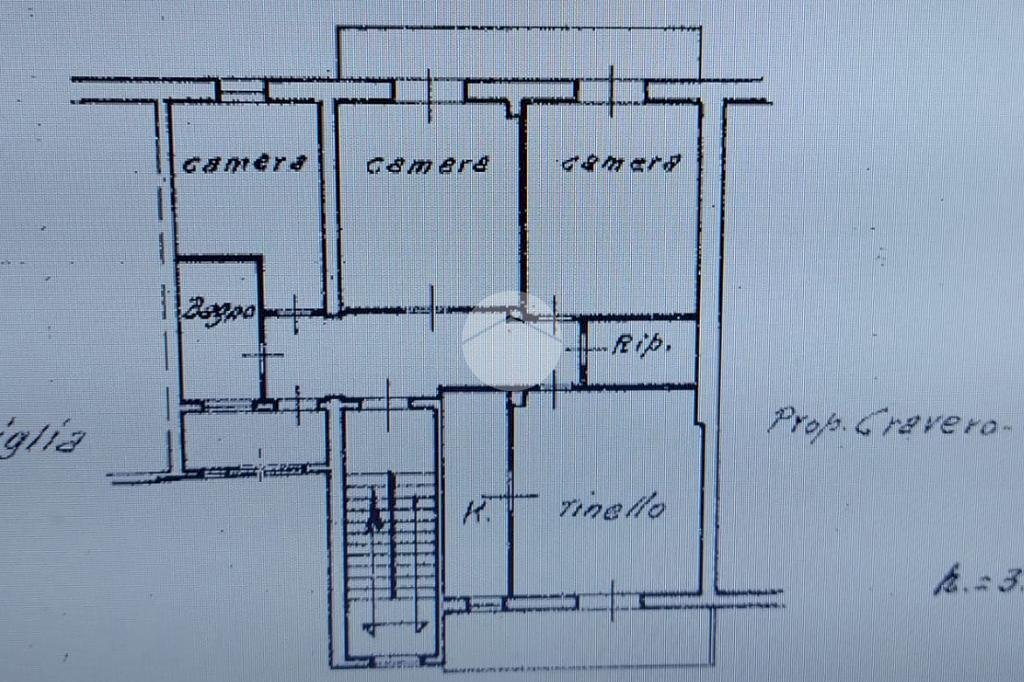 Quadrilocale Via Roma, Genola - planimetria 1