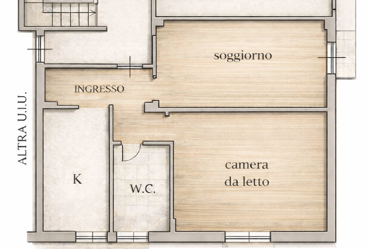 Apartment Via Boezio, Ravenna - floor plans 1