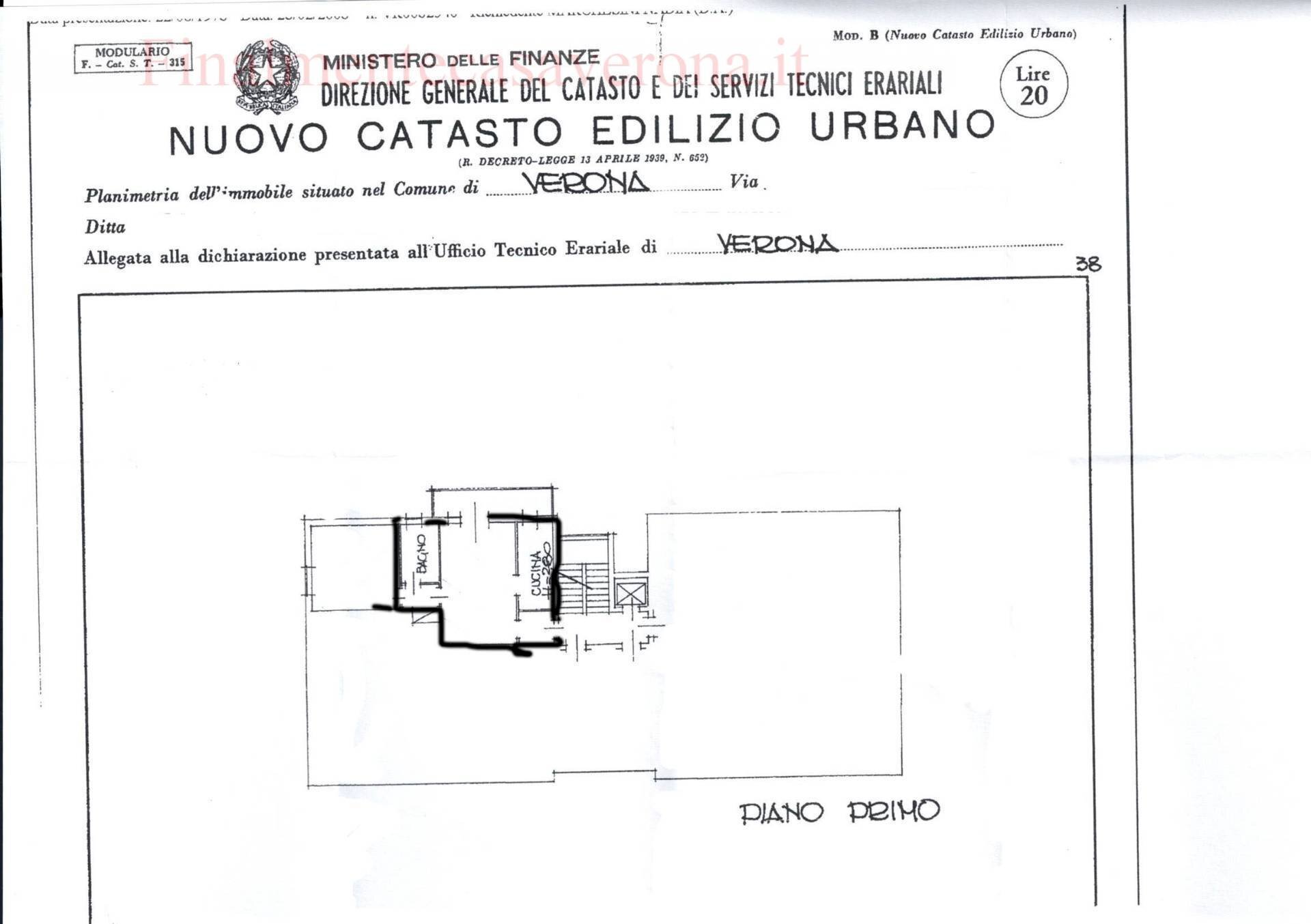 Foto 16 - One-room apartment Via Tebaldi
 
5, Verona - floor plans 1