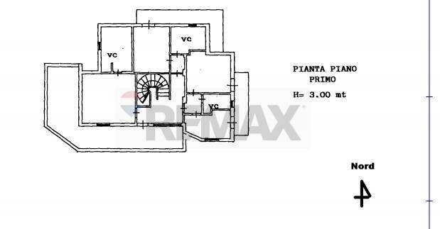 Pianta 2D - Villa vaccarini, Mascalucia - planimetria 1