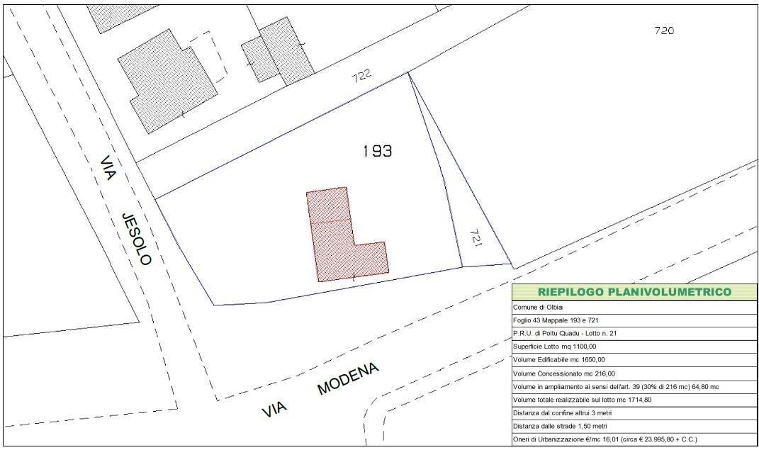 Foto 6 - Terreno edificabile via jesolo, Olbia - planimetria 1