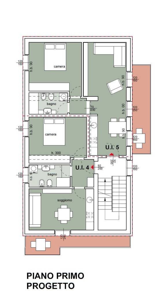 Bilocale via dei Giardini, Bologna (zona Corticella) - planimetria 1