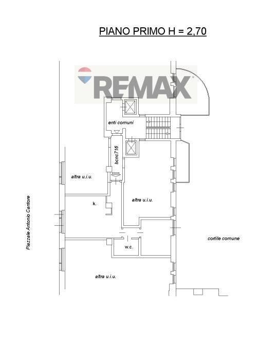 Pianta 2D - Three-room apartment PIAZZALE CANTORE, Milano - floor plans 1