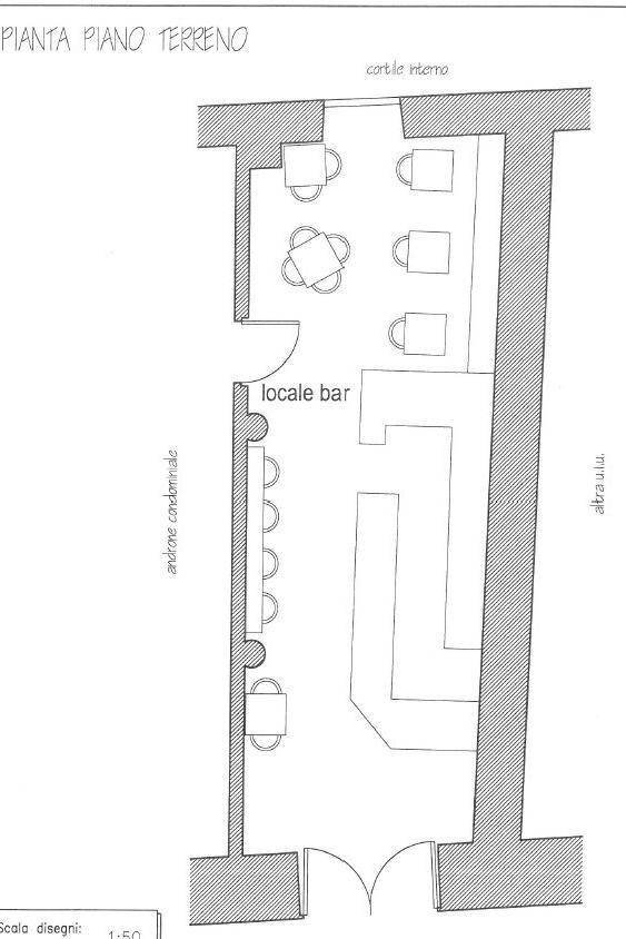 Bar Tavola Calda - Fredda piazza Camillo Benso di Cavour, 18, Pinerolo - planimetria 1