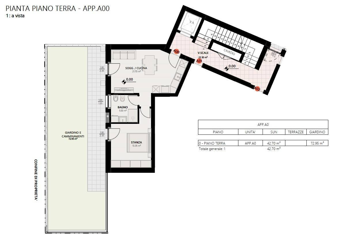 Foto 1 - Appartamento Via Verruca, Trento - planimetria 1